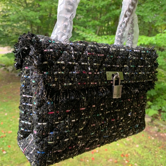 Authentic KURT GEIGER LONDON Tweed LG Crosb/Shoulder bag - Picture 12 of 15
